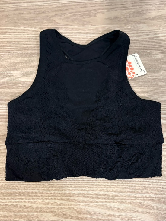 Free People Other - Free People Floral Every Single Time Black Sports Bra Size M/L